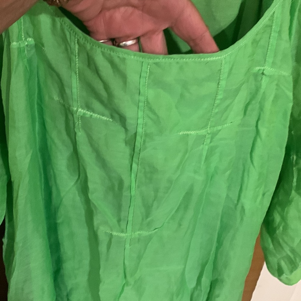 Max studio specialty products, bright green mini dress - Picture 3 of 6